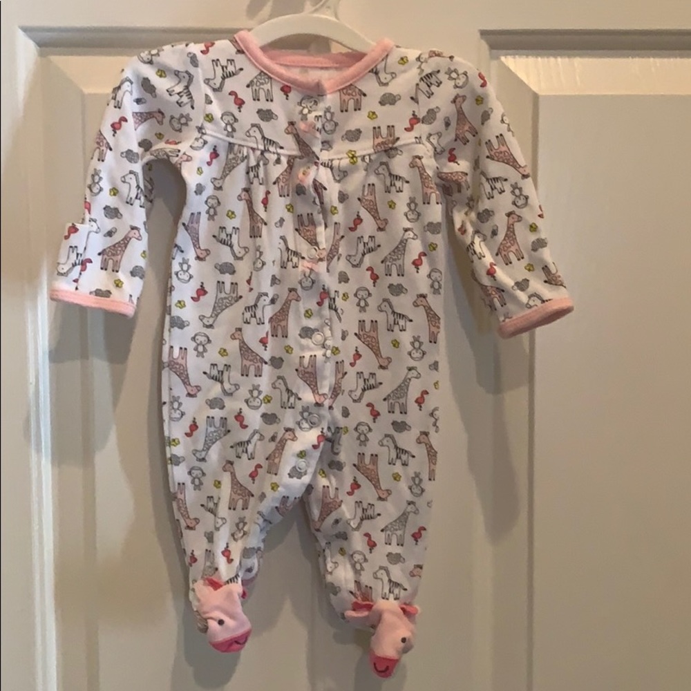 Baby animal feet pajamas